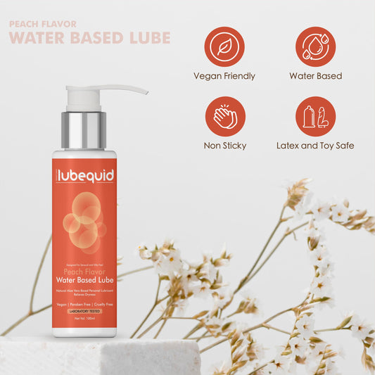 Water Based Peach Flavored Lubricant