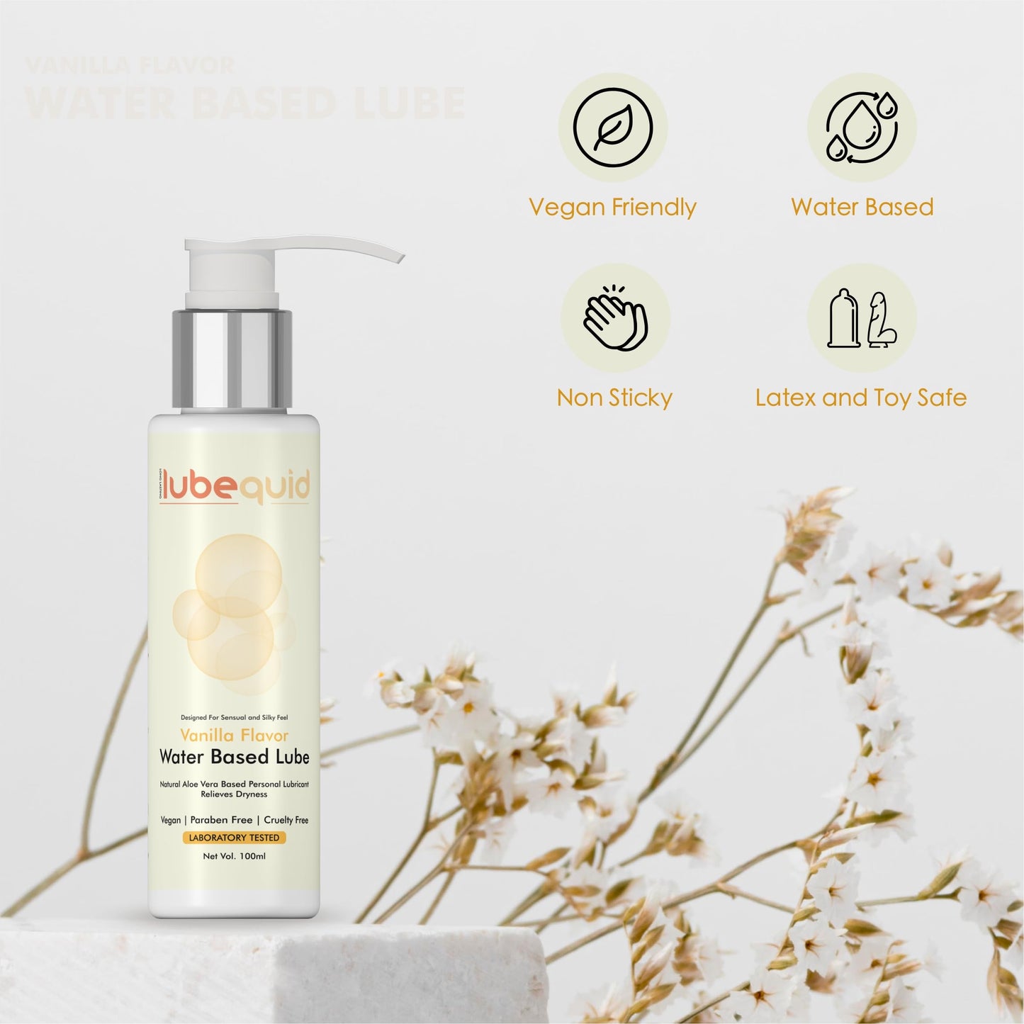 Water Based Vanilla Flavored Lubricant