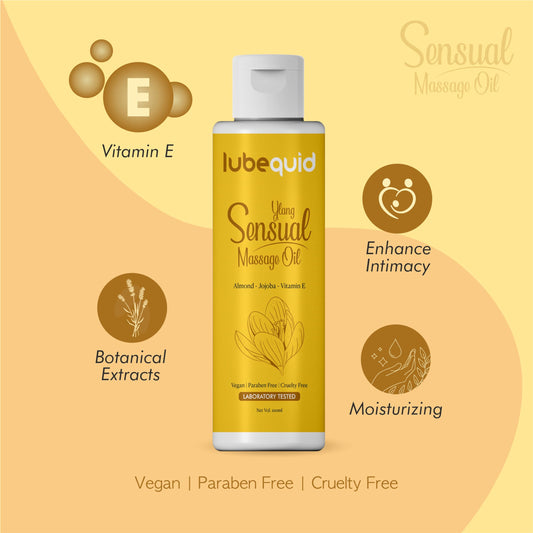 Ylang Sensual Massage Oil for Couples - Alluring Tropical Full Body Massage Oil for Date Night and Nourishing Body Moisturizer