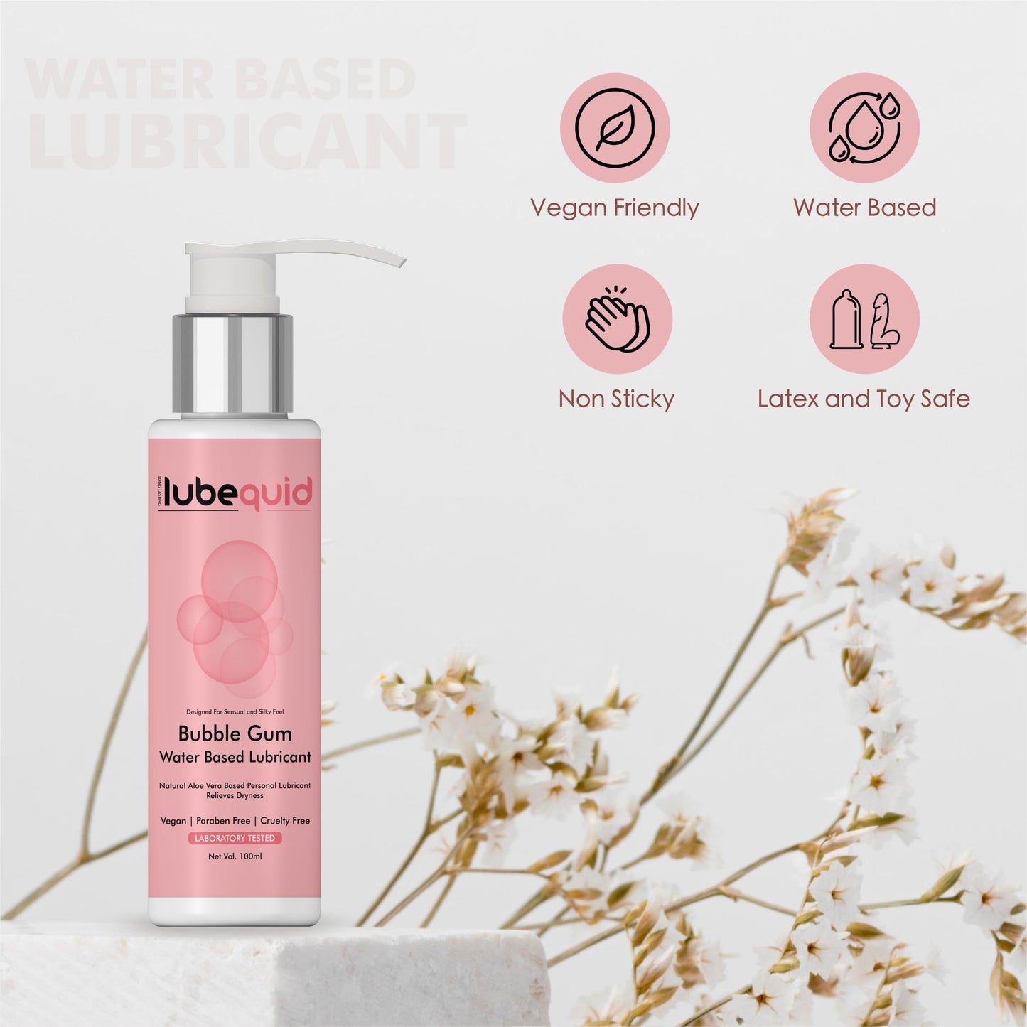 Water Based Bubble Gum Flavored Lubricant