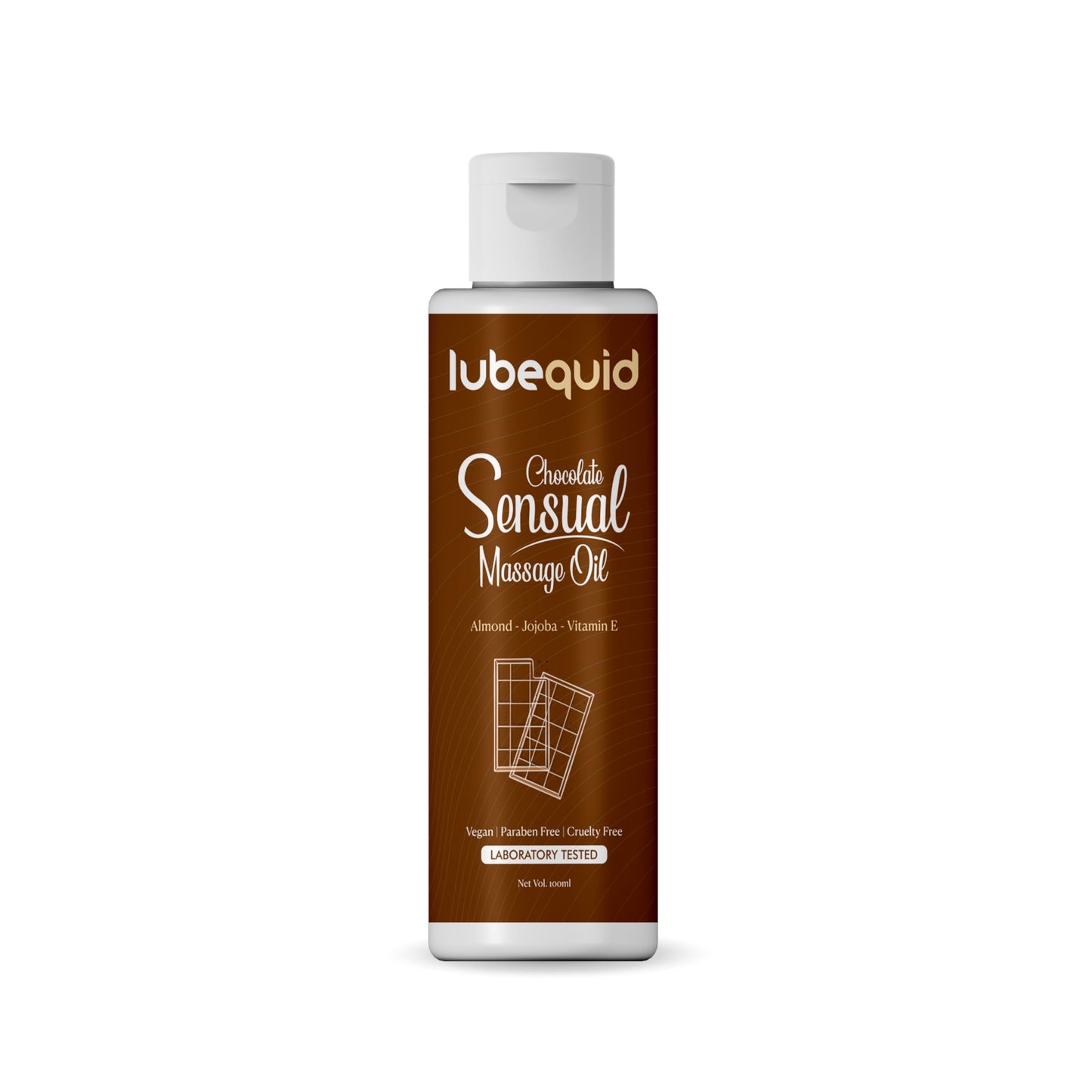 Chocolate Sensual Massage Oil for Couples - Alluring Tropical Full Body Massage Oil for Date Night and Nourishing Body Moisturizer
