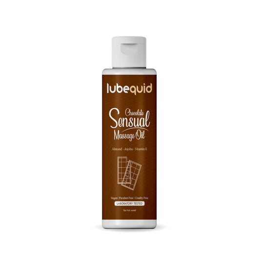 Chocolate Sensual Massage Oil for Couples - Alluring Tropical Full Body Massage Oil for Date Night and Nourishing Body Moisturizer