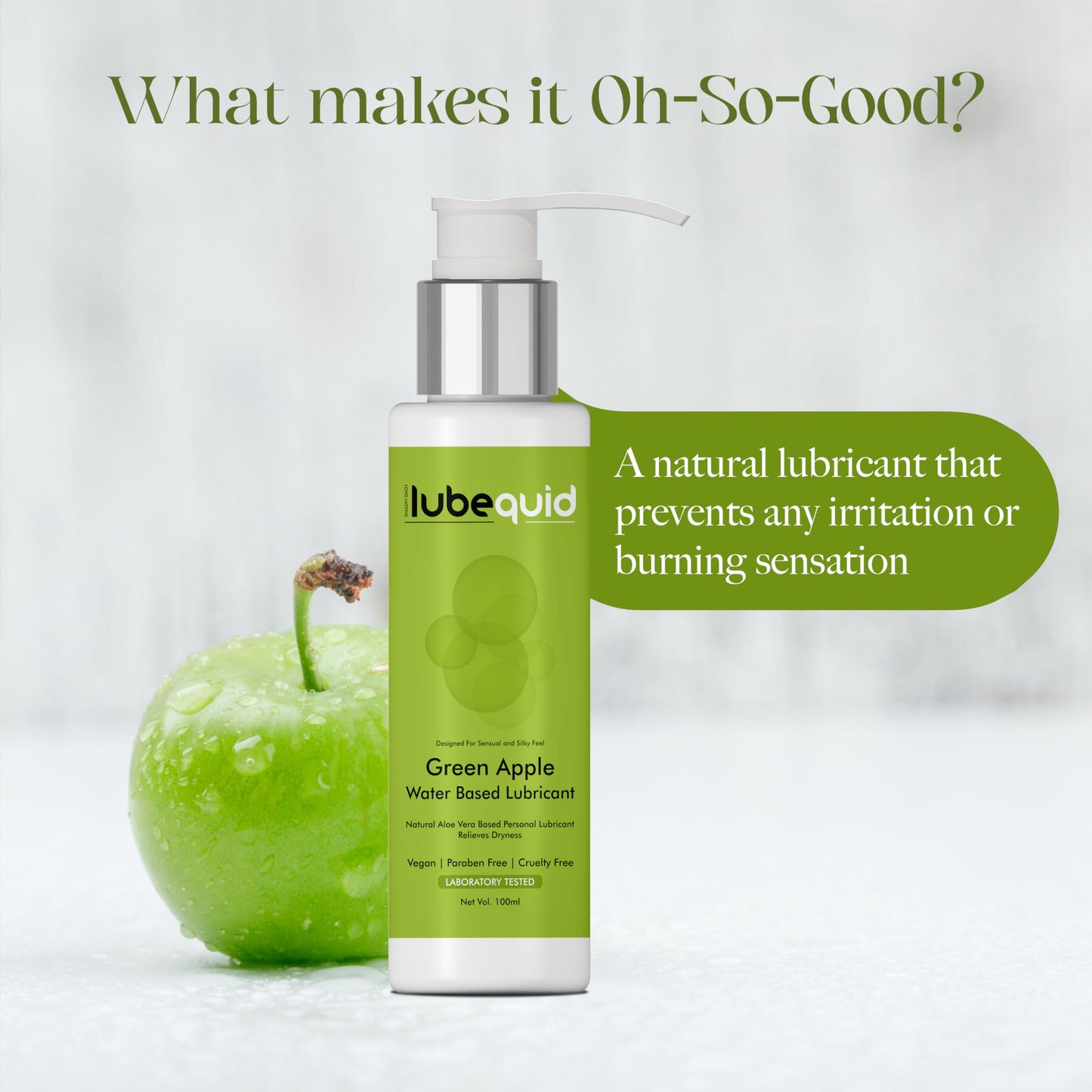 Water Based Green Apple Flavored Lubricant