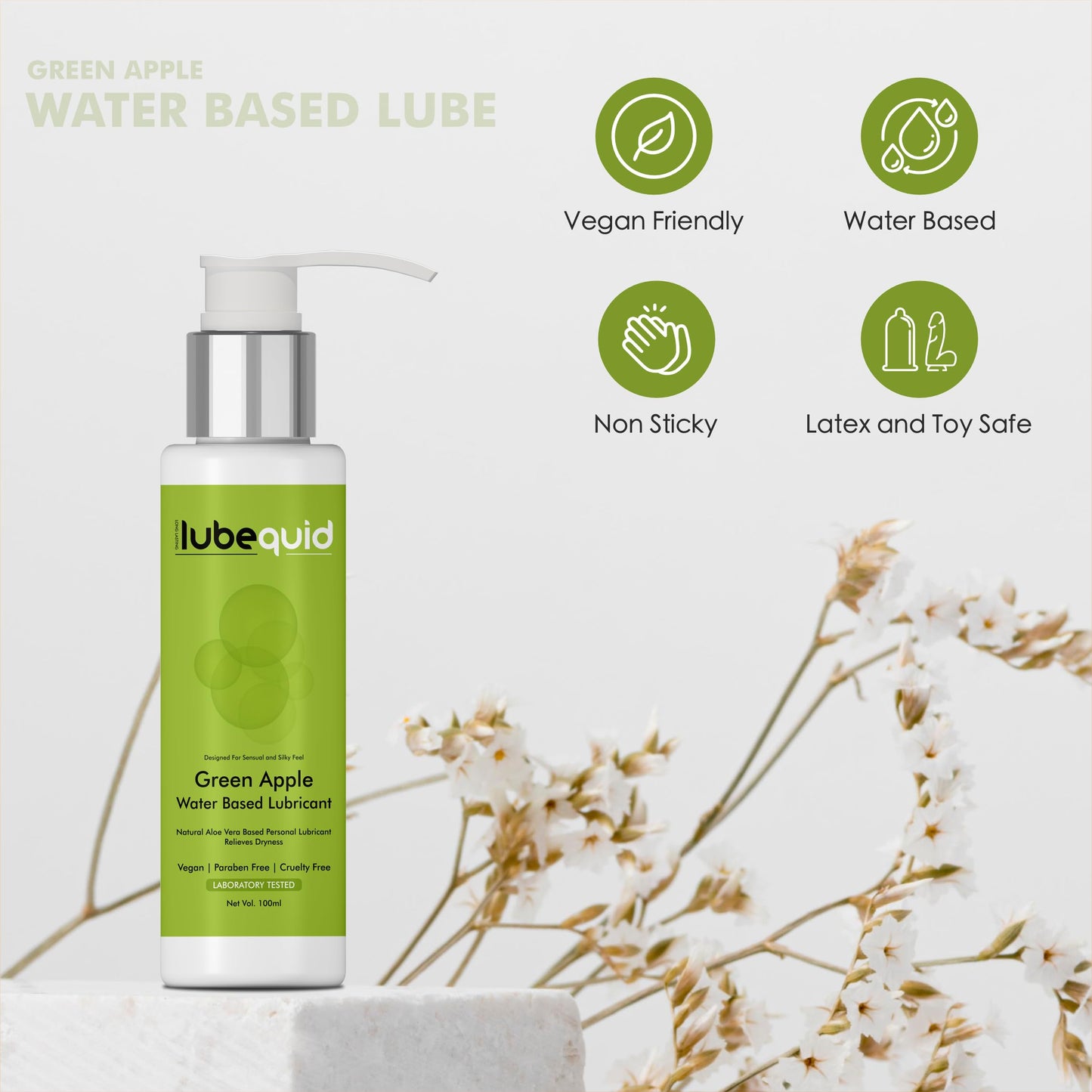 Water Based Green Apple Flavored Lubricant