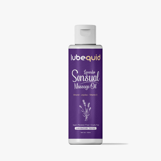 Lavender Sensual Massage Oil for Couples - Alluring Tropical Full Body Massage Oil for Date Night and Nourishing Body Moisturizer
