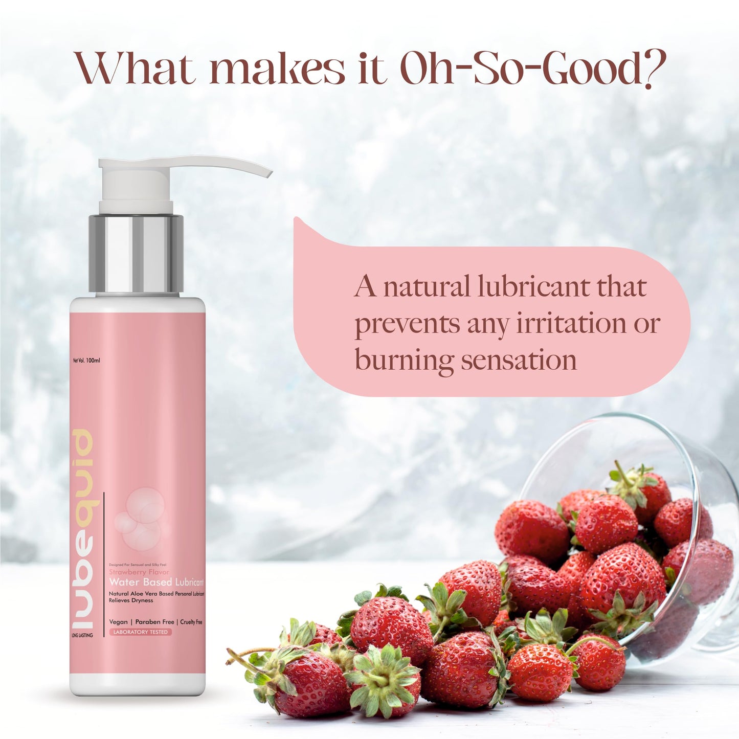 Water Based Strawberry Flavored Lubricant