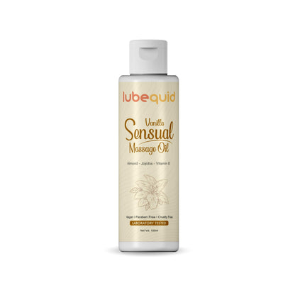 Vanilla Sensual Massage Oil for Couples - Alluring Tropical Full Body Massage Oil for Date Night and Nourishing Body Moisturizer